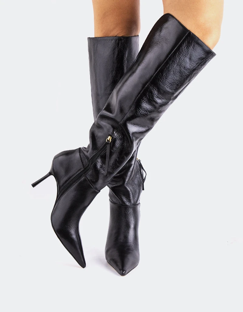 Bryson Black Leather