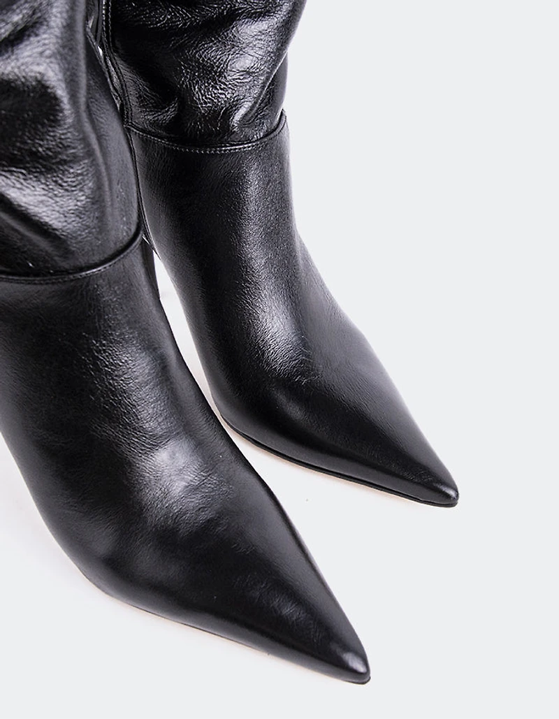 Bryson Black Leather