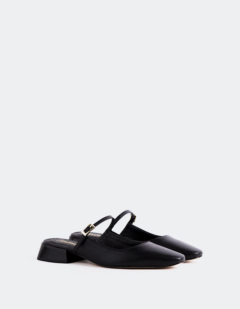 Calantha Black Leather