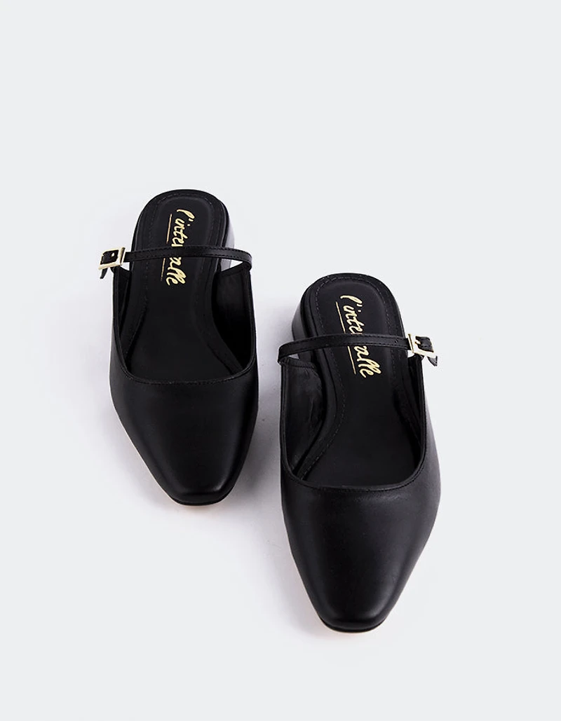 Calantha Black Leather