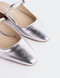 Calantha Silver Leather
