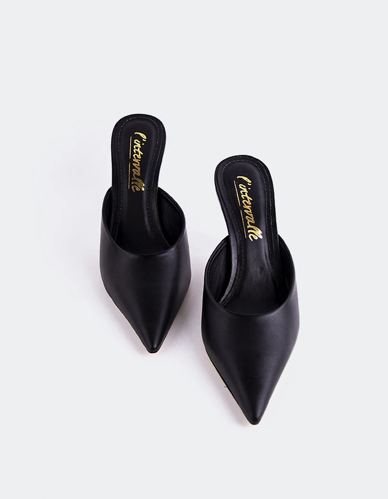 Carys Black Leather