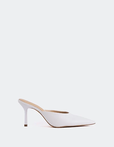 Carys White Leather