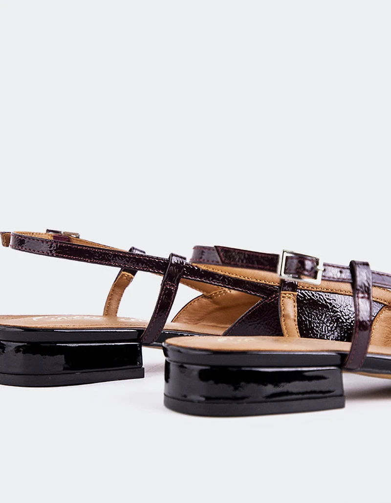 Chysis Black/Burgundy Patent