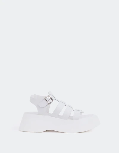 Confident White Leather