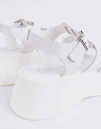 Confident White Leather