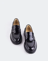 Corry Black Leather
