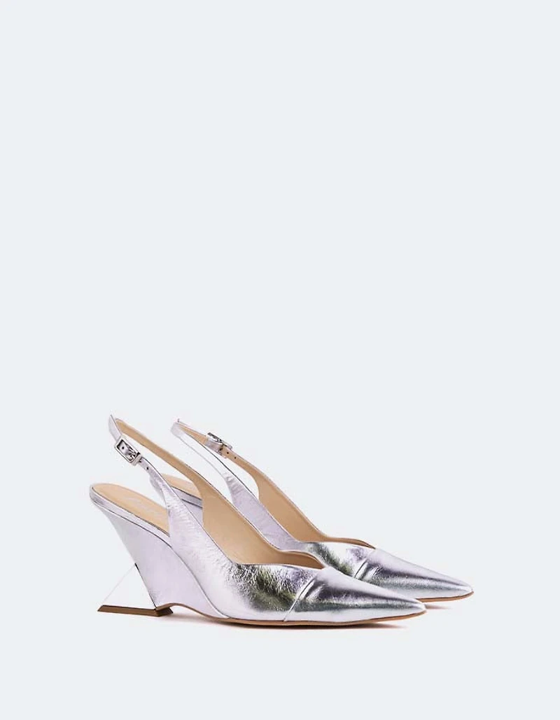 Cressida Silver Leather
