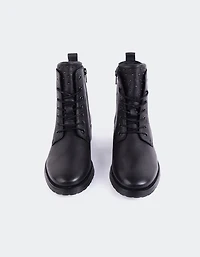 Daiki Black Leather