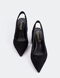 Dalida Black Suede