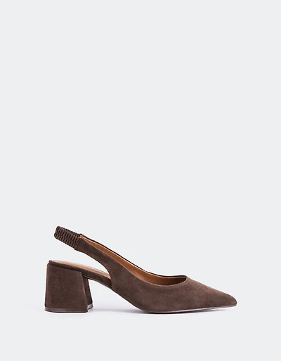 Dalida Brown Suede