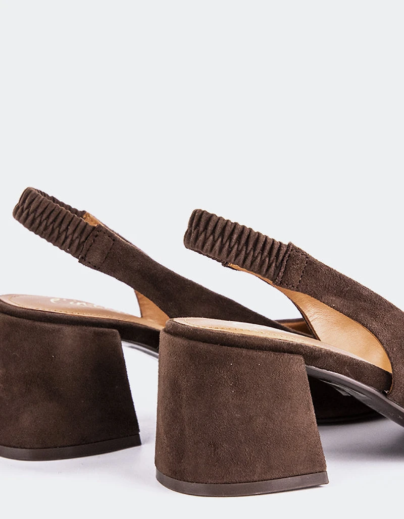 Dalida Brown Suede