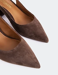 Dalida Brown Suede