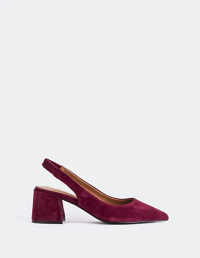 Dalida Burgundy Suede