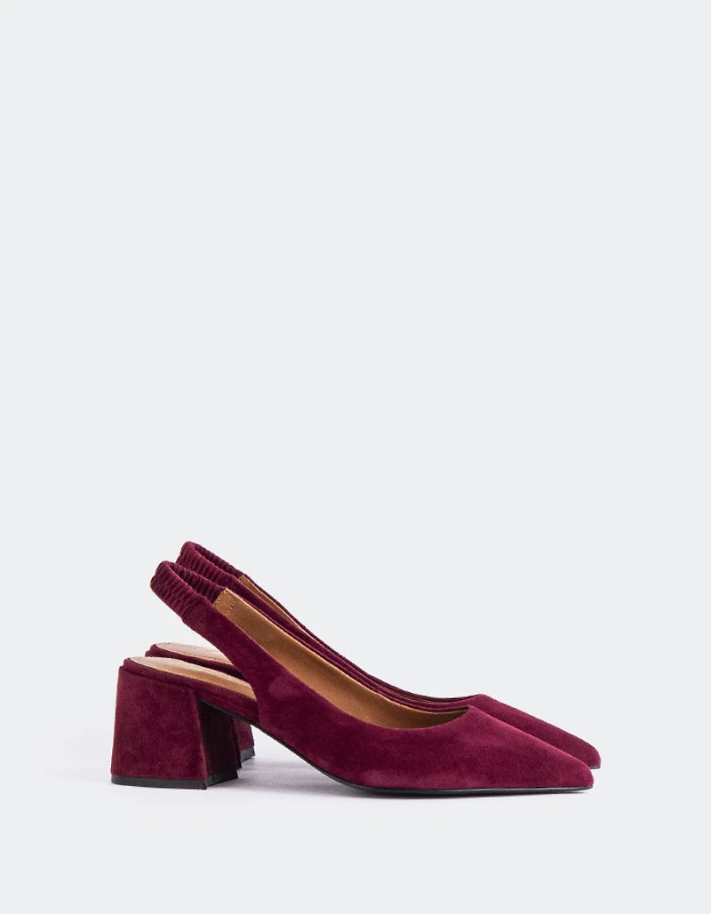 Dalida Burgundy Suede
