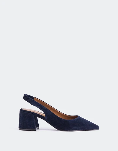 Dalida Navy Suede