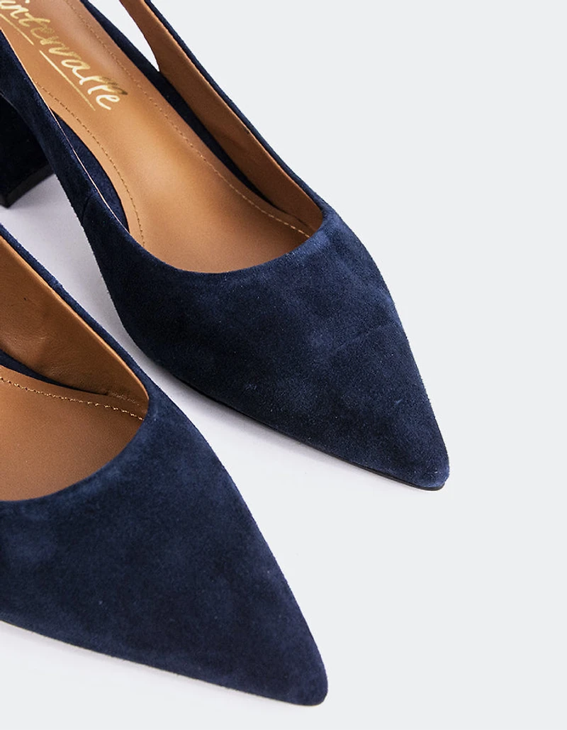Dalida Navy Suede