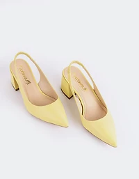 Dalida Yellow Leather