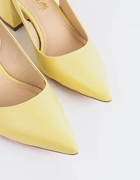 Dalida Yellow Leather