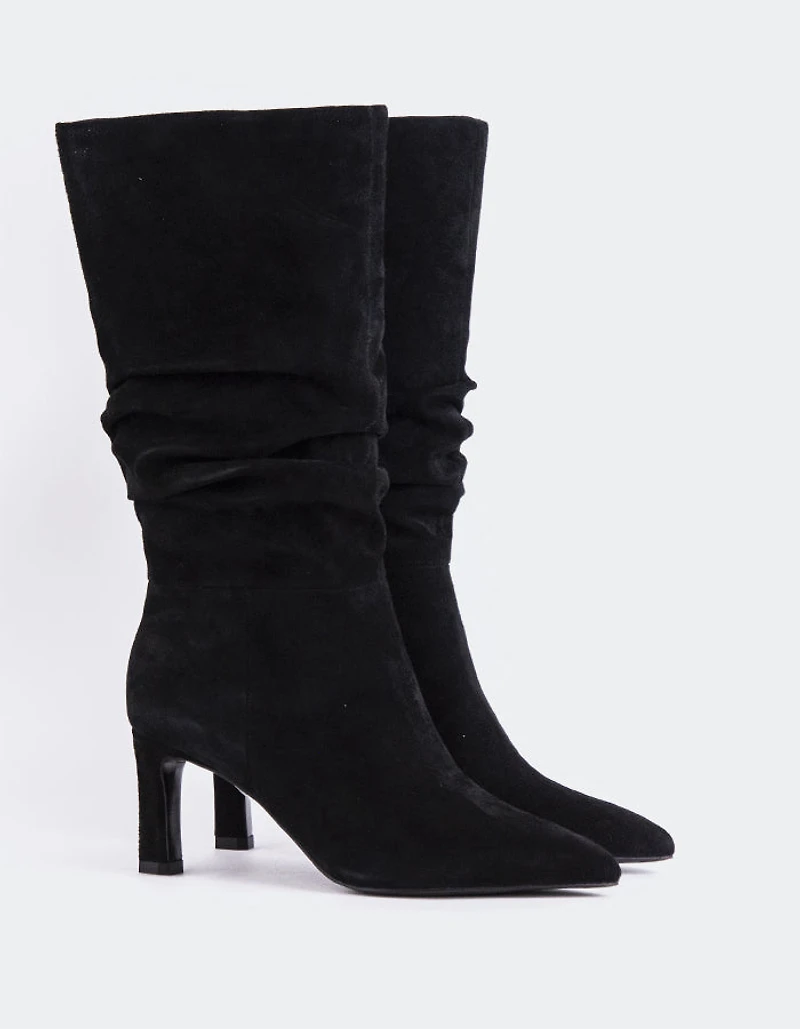 Davila Black Suede