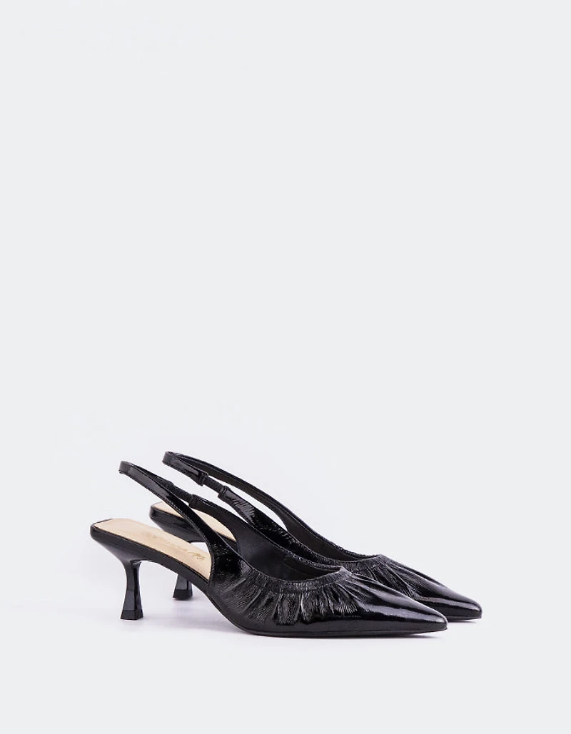 Delft Black Leather