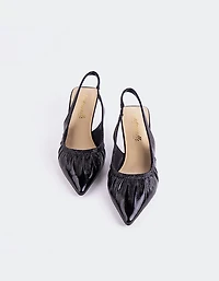 Delft Black Leather
