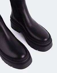 Delya Black Leather