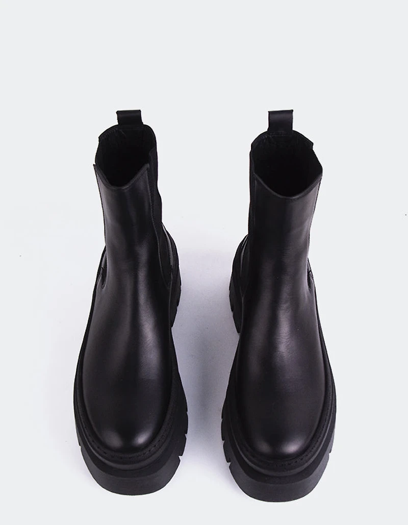 Delya Black Leather