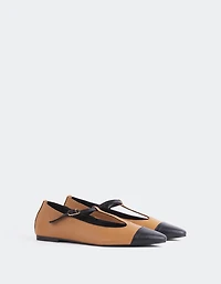 Elara Tan Black Leather