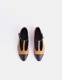 Elara Tan Black Leather