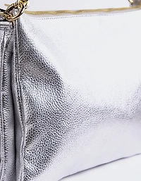 Elysia Silver Metal Leather