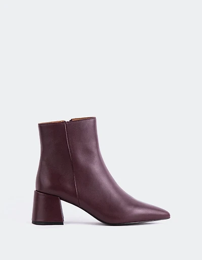 Eugenie Burgundy Leather