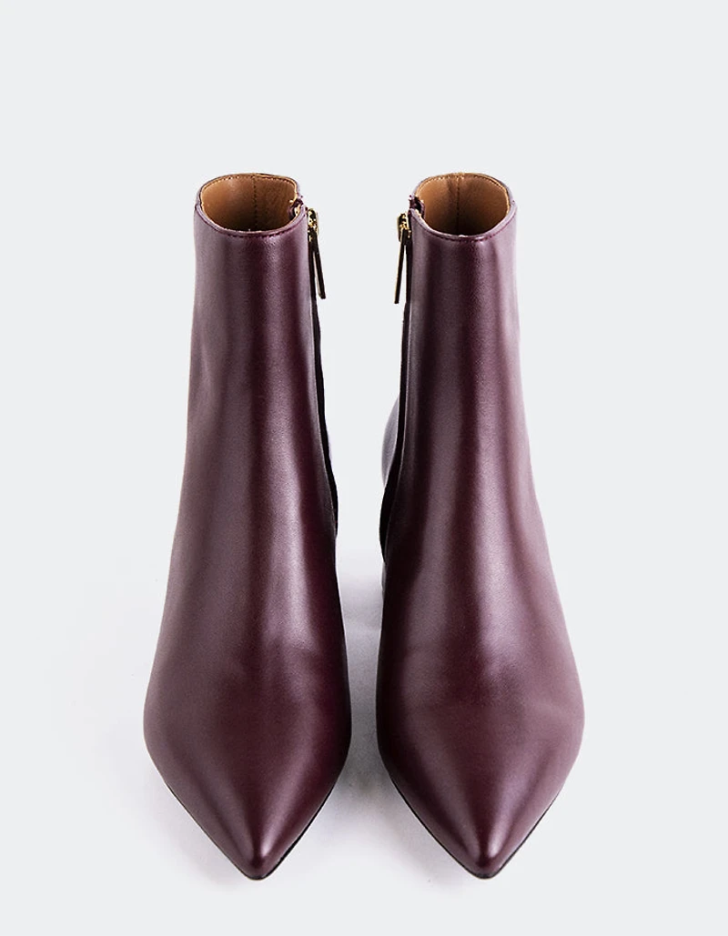 Eugenie Burgundy Leather
