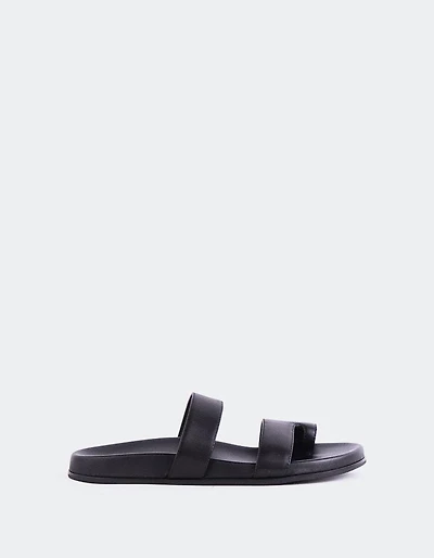 Fairlee Black Leather