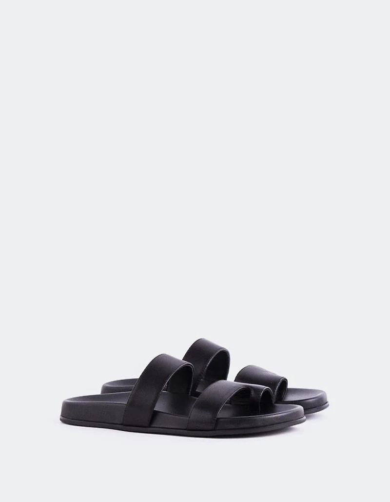 Fairlee Black Leather