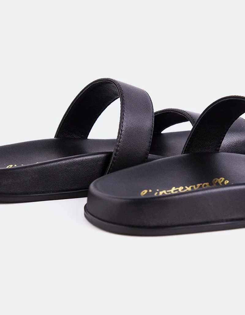 Fairlee Black Leather