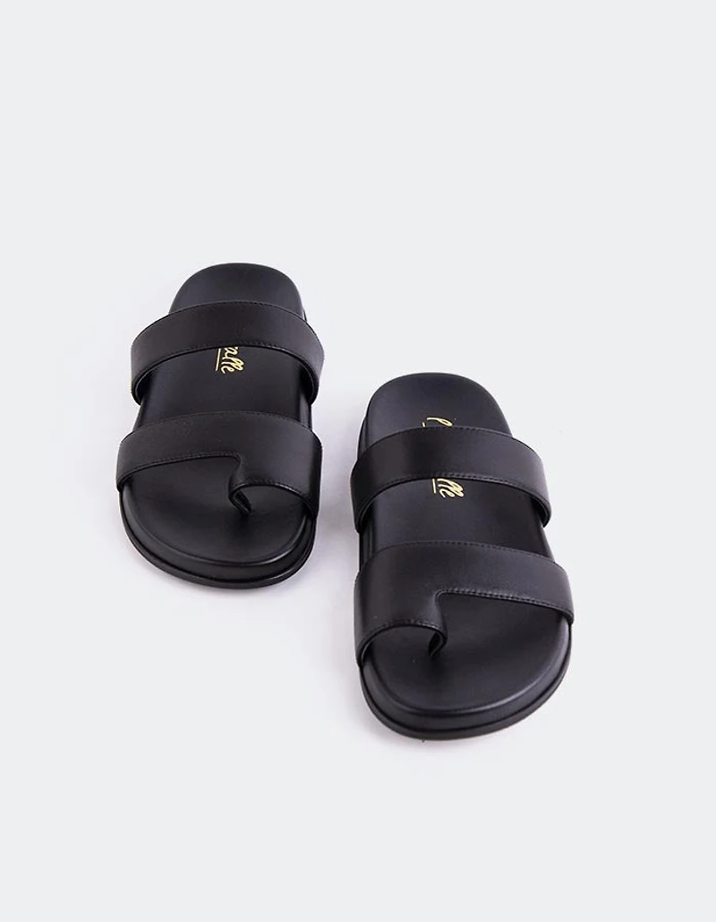 Fairlee Black Leather
