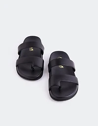 Fairlee Black Leather