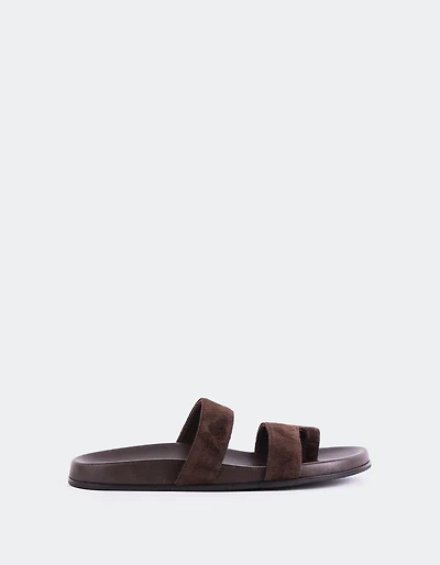 Fairlee Chocolate Suede
