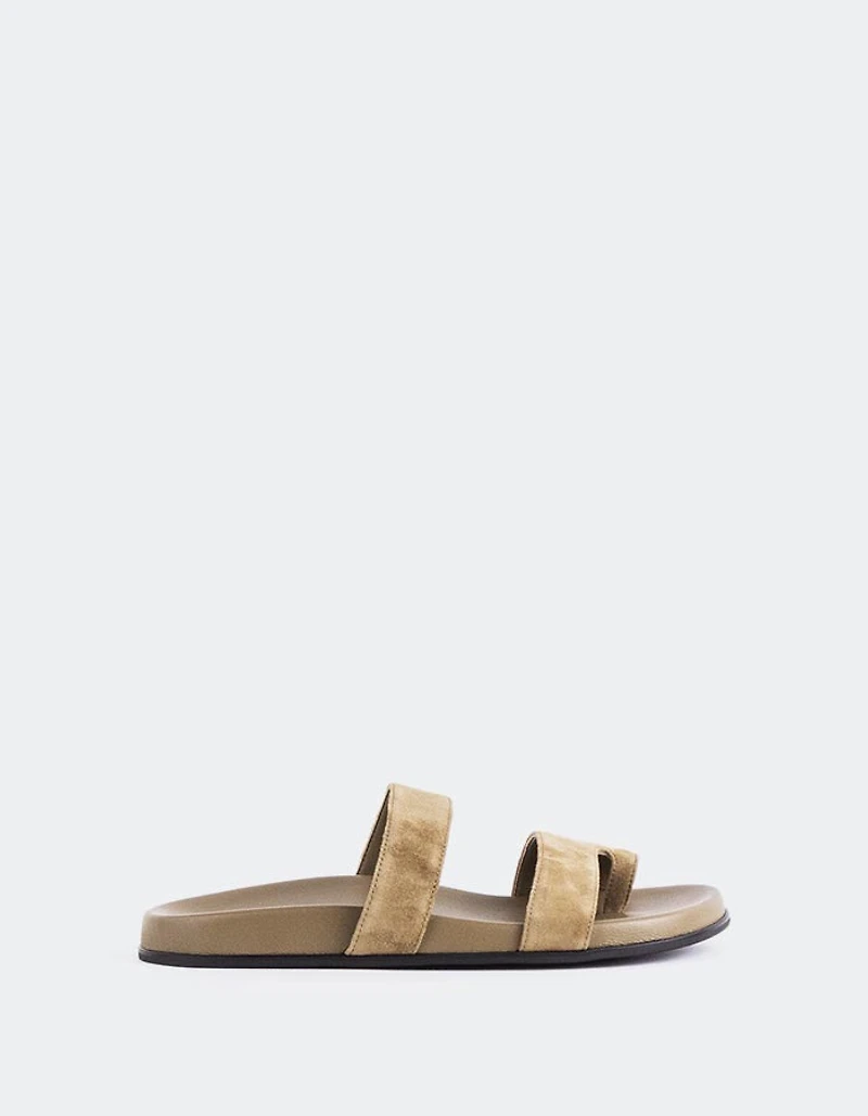 Fairlee Khaki Suede