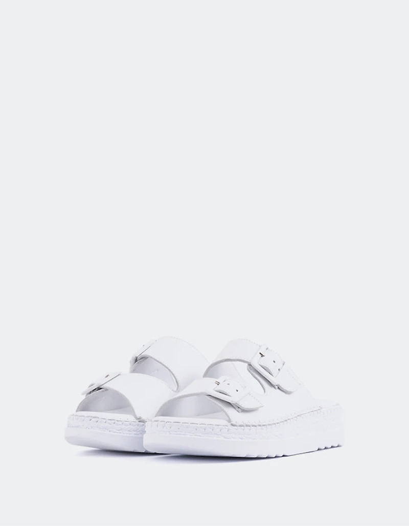 Fitzroy White Leather