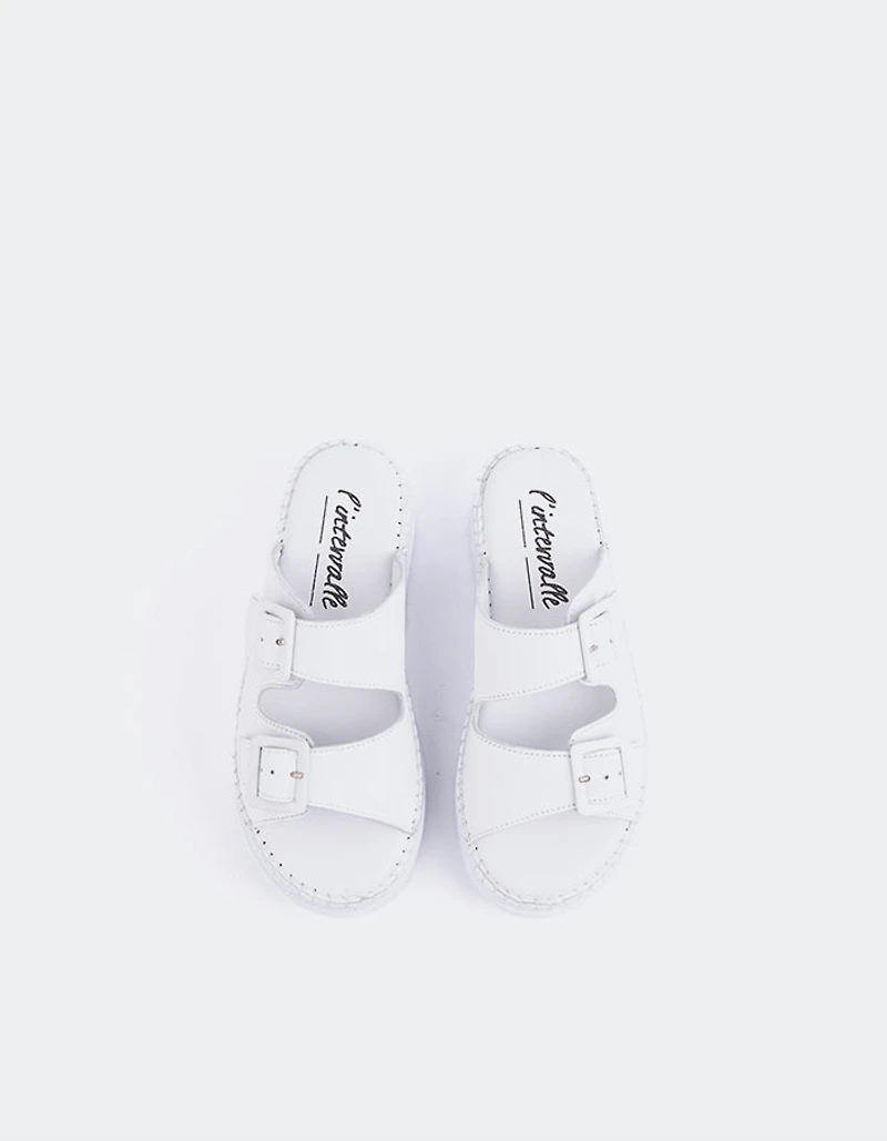 Fitzroy White Leather