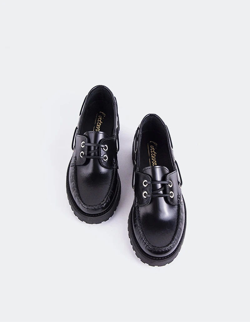 Gaia Black Leather