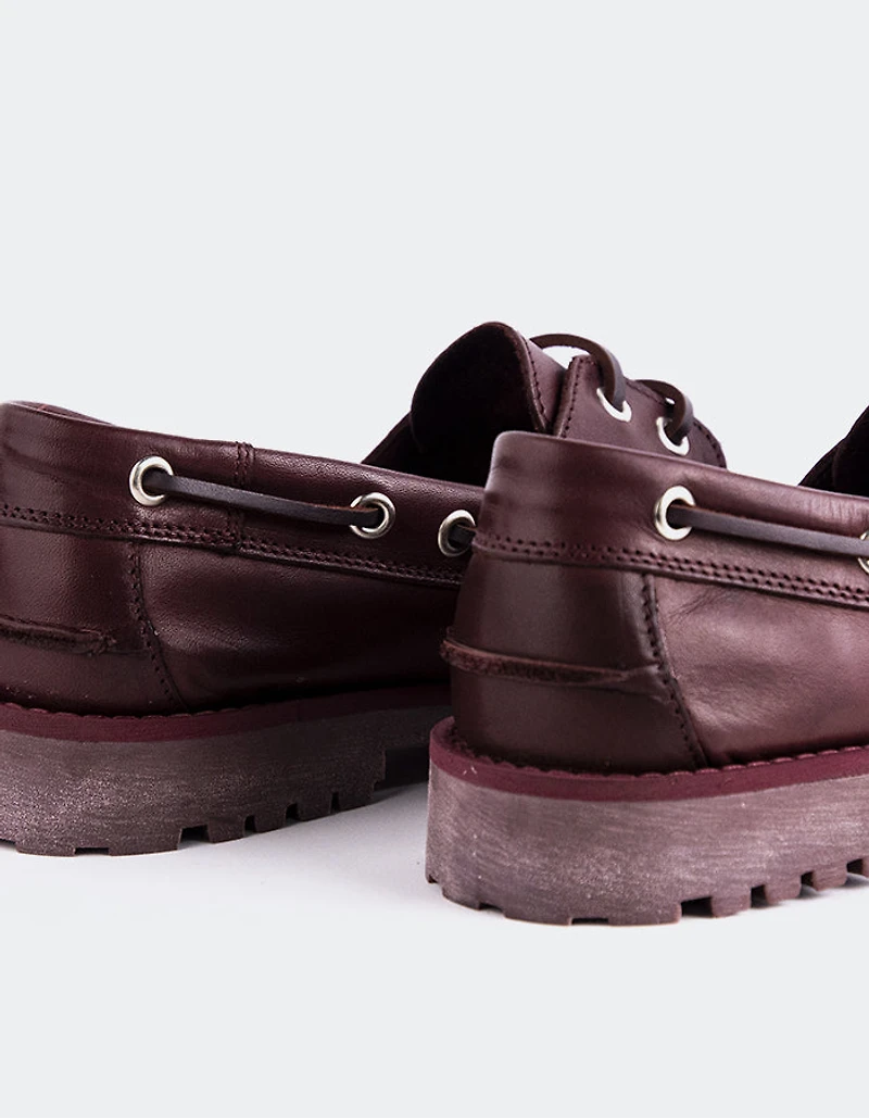 Gaia Burgundy Leather