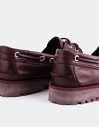 Gaia Burgundy Leather