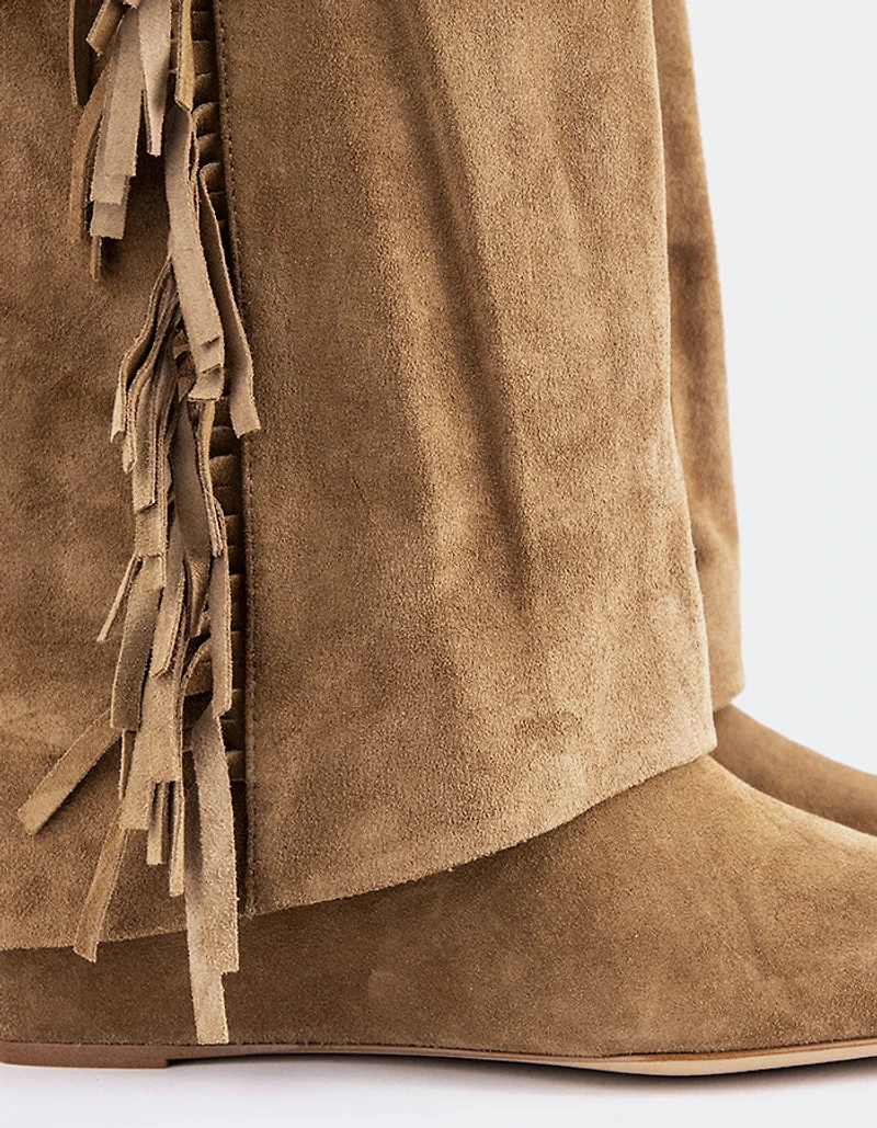 Galvani Taupe Suede