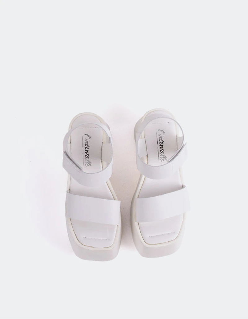 Gentil White Leather