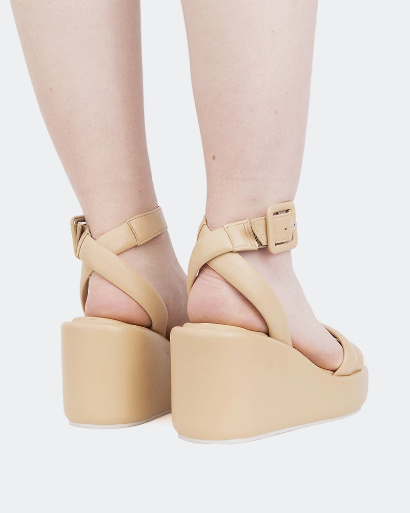 Geralda, Camel Leather/Cuir Chameau