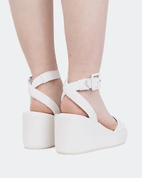Geralda White Leather
