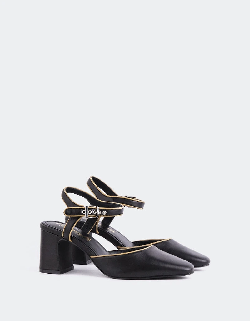 Gouda Black Leather